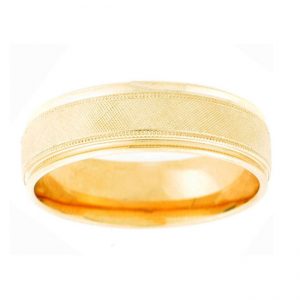14 KARAT YELLOW GOLD GENTS BAND - 2897G