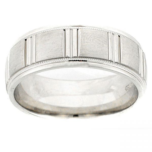 14 KARAT WHITE GOLD GENTS BAND