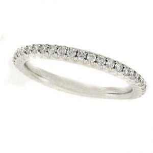 PLATINUM DIAMOND WEDDING BAND with 33 Diamond(s) 0.34ctw
