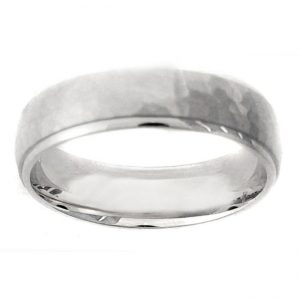 14 KARAT WHITE GOLD GENTS BAND - 2907G