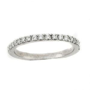 18 KARAT WHITE GOLD DIAMOND WEDDING BAND - 1572WB