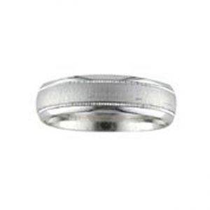 14 KARAT WHITE GOLD GENTS BAND