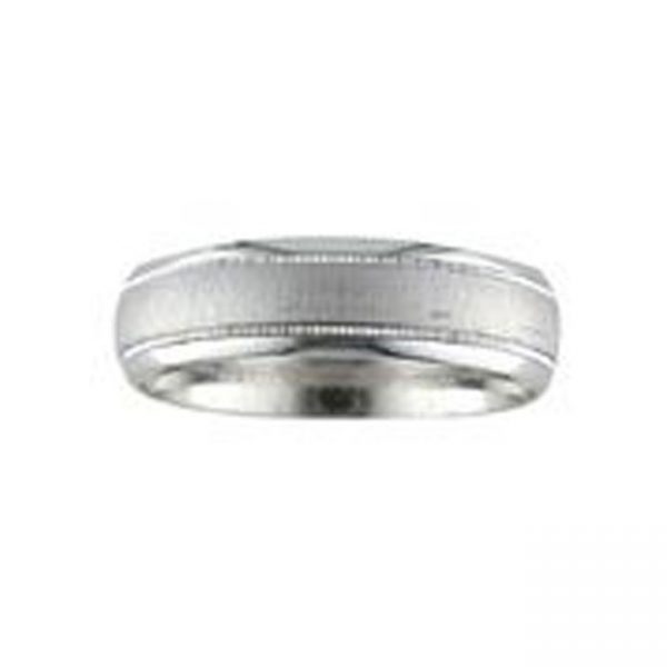 14 KARAT WHITE GOLD GENTS BAND