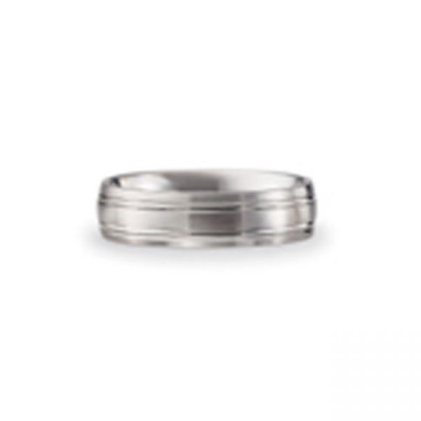 14 KARAT WHITE GOLD GENTS BAND