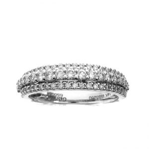 14 KARAT WHITE GOLD DIAMOND WEDDING BAND with 64 Diamond(s) 0.70ctw