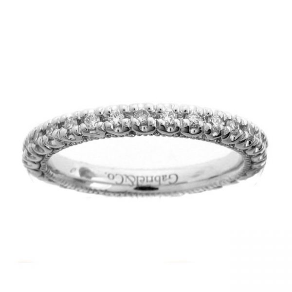 18 KARAT WHITE GOLD DIAMOND WEDDING BAND - 3965WR-B