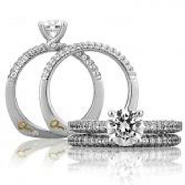 18 KARAT WHITE GOLD WEDDING BAND with diamonds - 4018WR-B