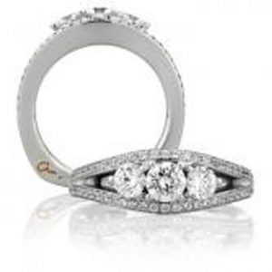 18 KARAT WHITE GOLD DIAMOND WEDDING BAND - 1607WB