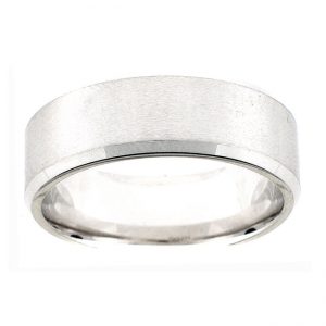 14 KARAT WHITE GOLD GENTS BAND - 2711G