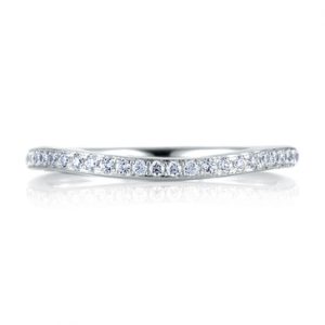 Curved Pavé Set Signature Band