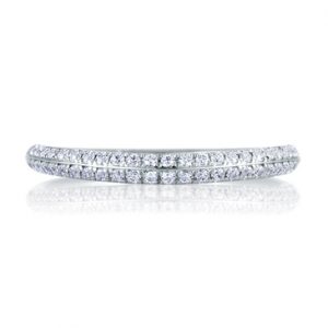Knife Edge Pavé Signature Band