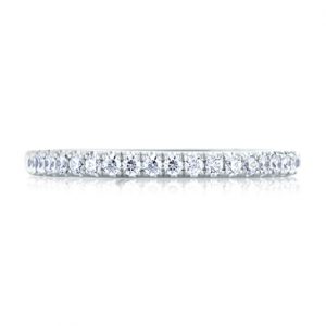Simple Pavé Bright Polished Band