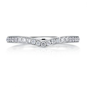 Halfway Classic V-Shaped Signature Contour Band