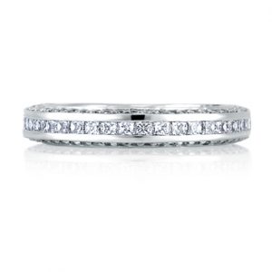 Princess Channel Band With Diamond Encrusted Profile