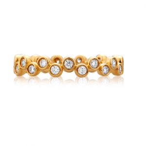Modern A. JAFFE Bubble Diamond Band