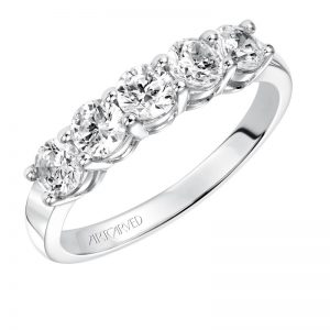 Artcarved 14k White Gold Wedding Band