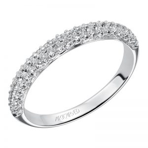 Artcarved 14k White Gold Diamond Anniversary Band