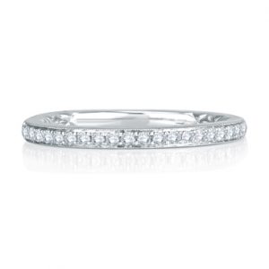 Delicate Quilted Anniversary Band