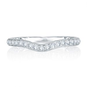 Delicate Quilted Anniversary Band