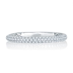 Delicate Quilted Anniversary Band