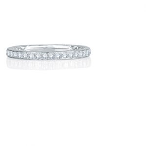 Modern Meets Vintage Delicate Quilted Anniversary Band