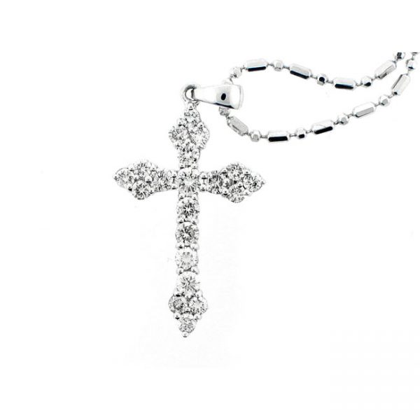 14 KARAT WHITE GOLD PENDANT with 20 Diamond(s) 0.65ctw