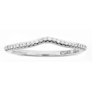18 KARAT WHITE GOLD DIAMOND WEDDING BAND - 2795WR-B