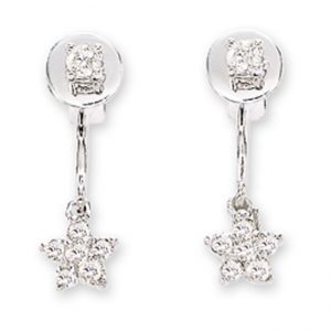 14 KARAT WHITE GOLD EARRINGS with 14 Diamond(s) 0.30ctw