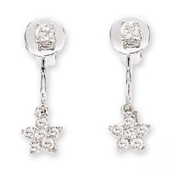 14 KARAT WHITE GOLD EARRINGS with 14 Diamond(s) 0.30ctw