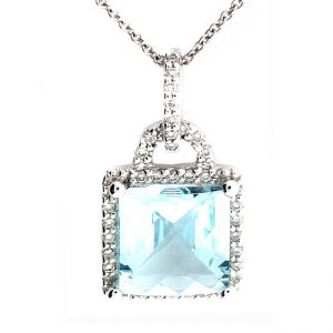 18 KARAT WHITE GOLD PENDANT with 33 Diamond(s) 0.13ctw