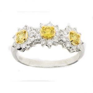 18 KARAT WHITE GOLD WEDDING / ANNIVERSARY BAND with 27 Diamond(s) 0.40ctw
