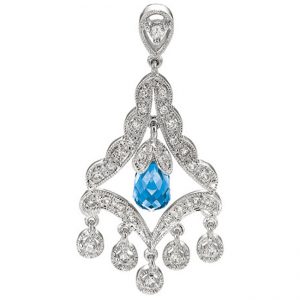 14 KARAT WHITE GOLD EARRINGS with 58 Diamond(s) 0.42ctw