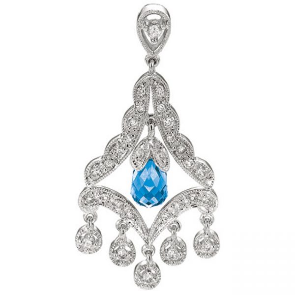 14 KARAT WHITE GOLD EARRINGS with 58 Diamond(s) 0.42ctw