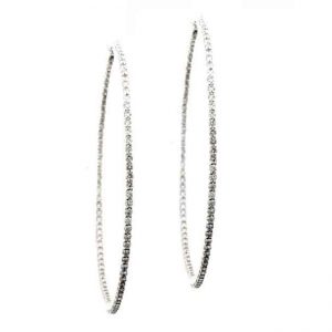 14 KARAT WHITE GOLD EARRINGS with 186 Diamond(s) 2.90ctw