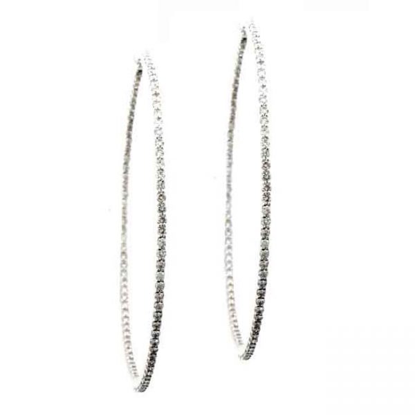 14 KARAT WHITE GOLD EARRINGS with 186 Diamond(s) 2.90ctw