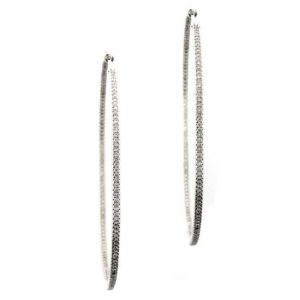 14 KARAT WHITE GOLD EARRINGS with 284 Diamond(s) 1.80ctw
