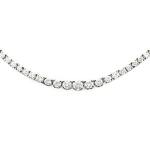 14 KARAT WHITE GOLD NECKLACE with 1 Diamond(s) 0.27ctw