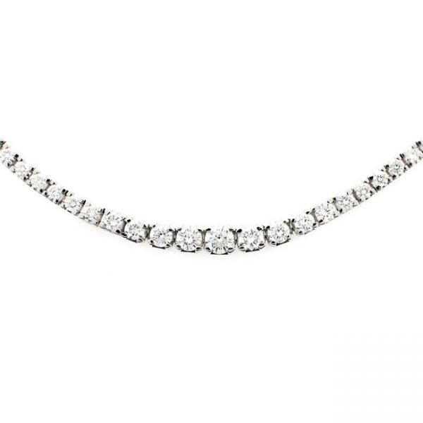 14 KARAT WHITE GOLD NECKLACE with 1 Diamond(s) 0.27ctw