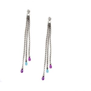 14 KARAT WHITE GOLD EARRINGS with 2 Diamond(s) 0.02ctw