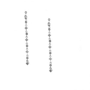 14 KARAT WHITE GOLD EARRINGS with 20 Diamond(s) 0.20ctw