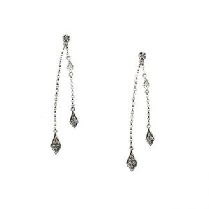 14 KARAT WHITE GOLD EARRINGS with 24 Diamond(s) 0.17ctw