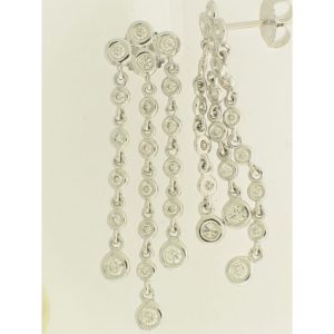 14 KARAT WHITE GOLD EARRINGS with 40 Diamond(s) 1.00ctw