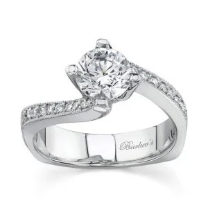 14 KARAT WHITE GOLD WEDDING RING with 22 Diamond(s) 0.19ctw