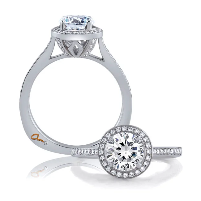 18 KARAT WHITE GOLD WEDDING RING with diamonds - 4027WR-A