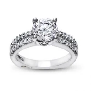 18 KARAT WHITE GOLD WEDDING RING with diamonds - 3922WR-A