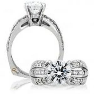 18 KARAT WHITE GOLD WEDDING RING with diamonds - 4045WR