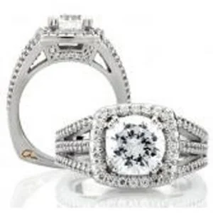 18 KARAT WHITE GOLD WEDDING RING with diamonds - 4046WR