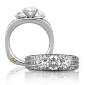 18 KARAT WHITE GOLD WEDDING RING with diamonds - 4048WR