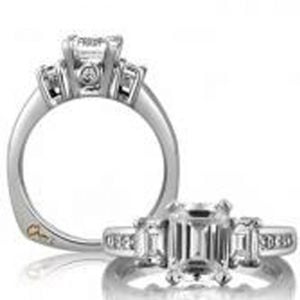 18 KARAT WHITE GOLD WEDDING RING with diamonds - 4069WR
