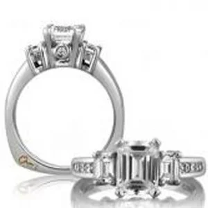 18 KARAT WHITE GOLD WEDDING RING with diamonds - 4069WR